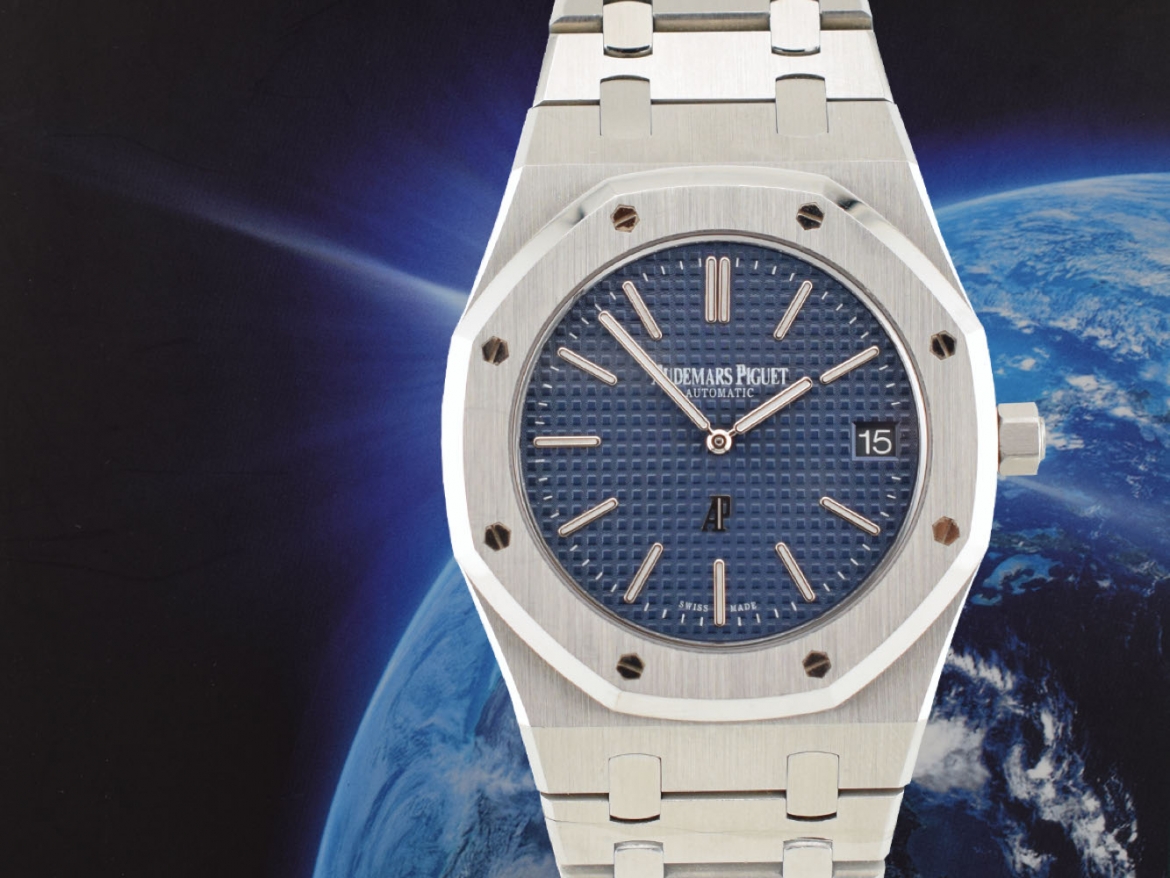 "Jumbo” Extra Thin 39mm Blue Dial Like new full Set