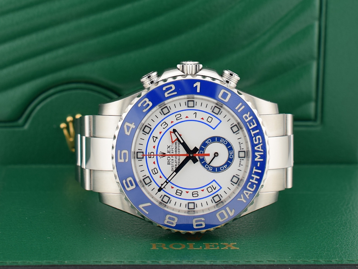 116680 Blue Ceramic & White Dial 44mm - Like New