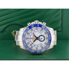 116680 Blue Ceramic & White Dial 44mm - Like New