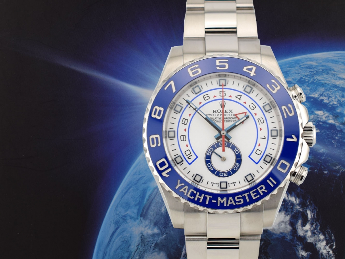 116680 Blue Ceramic & White Dial 44mm - Like New