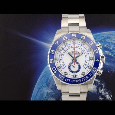 116680 Blue Ceramic & White Dial 44mm - Like New