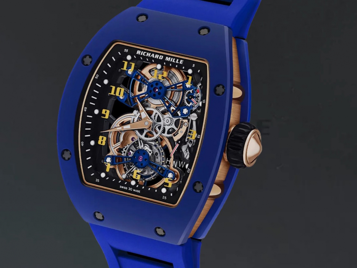 RM 17-02 Blue Ceramic Rose Gold Tourbillon Limited Edition of 30