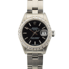 26mm Black Dial With After Diamonds Bezel - Full Set