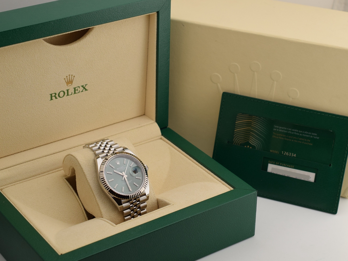 41mm 126334  Mint Green Jubilee New