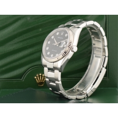 116234 Black Dial With Big Diamonds - Full Set 36mm