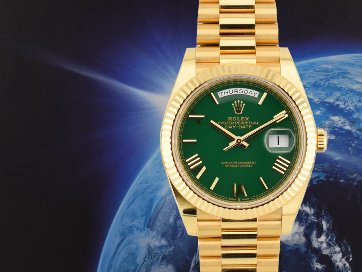 228238 Green Roman Dial - New 2025