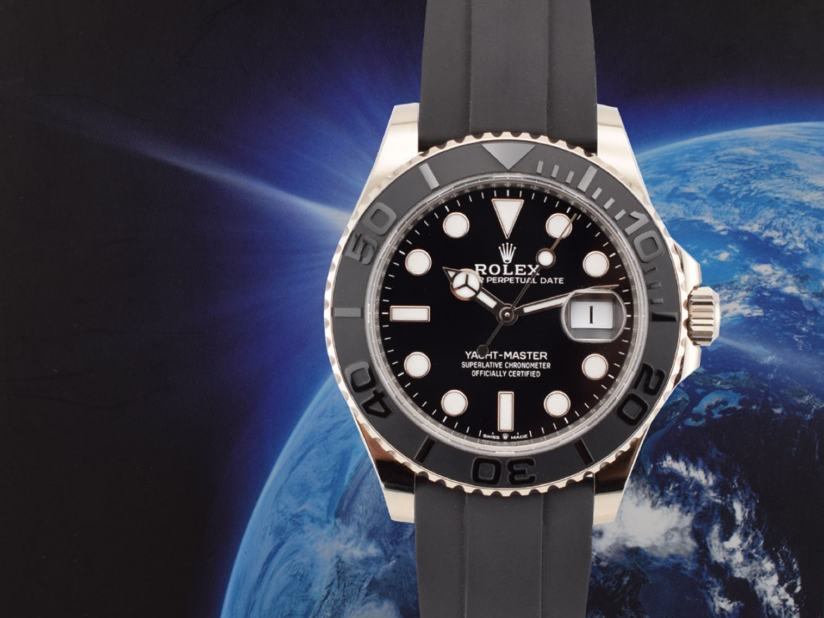 42 Oysterflex  White Gold Like New Full Set