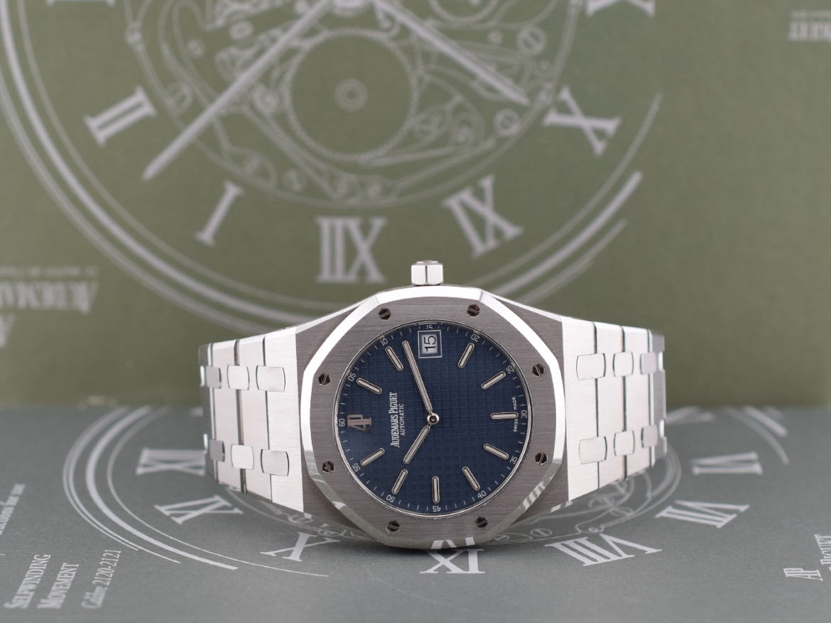 "Jumbo” Extra Thin 39mm Blue Dial Like new full Set