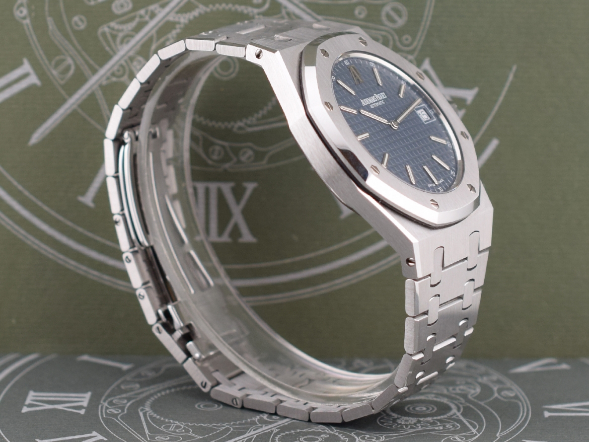 "Jumbo” Extra Thin 39mm Blue Dial Like new full Set