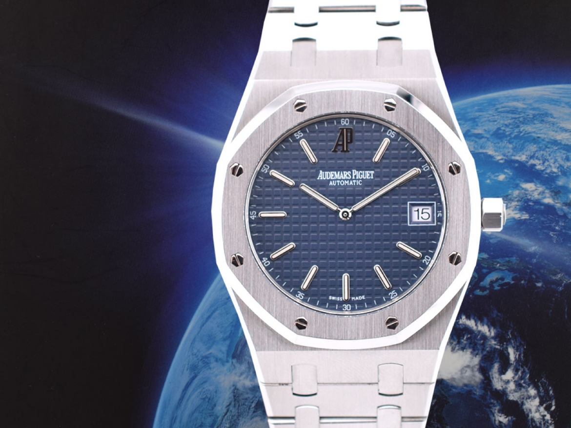 "Jumbo” Extra Thin 39mm Blue Dial Like new full Set