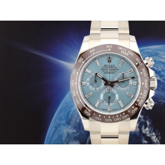 116506 Platinum Ice Baguette Diamond Dial - New 2021 Discontinued