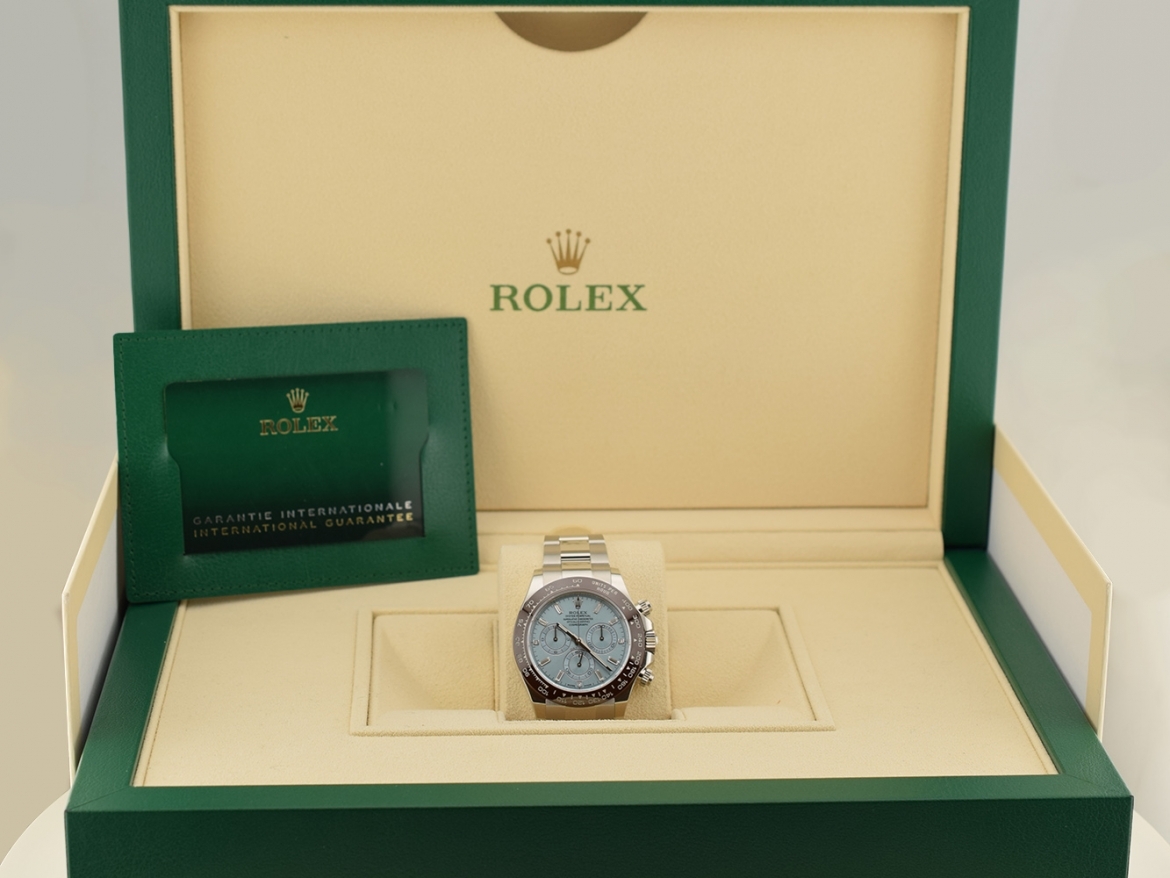 116506 Platinum Ice Baguette Diamond Dial - New 2021 Discontinued