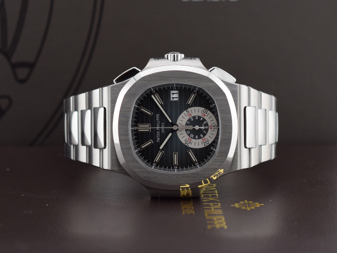 5980/1A  Blue dial - Punzone di Ginevra  Full Set - Like New