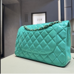 Chanel Jumbo Verde Prato