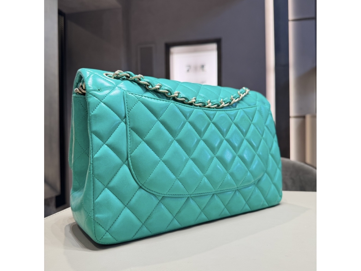 Chanel Jumbo Verde Prato