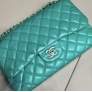 Chanel Jumbo Verde Prato
