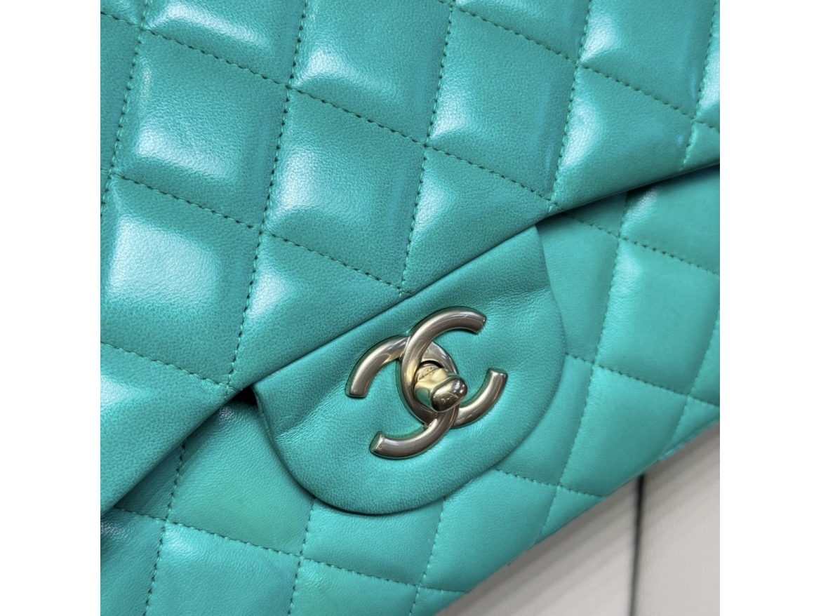 Chanel Jumbo Verde Prato