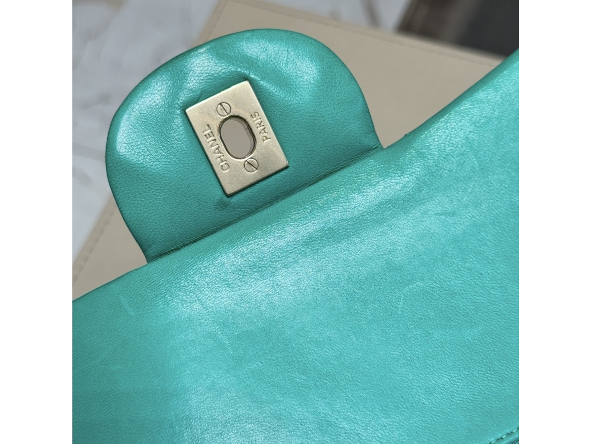 Chanel Jumbo Verde Prato