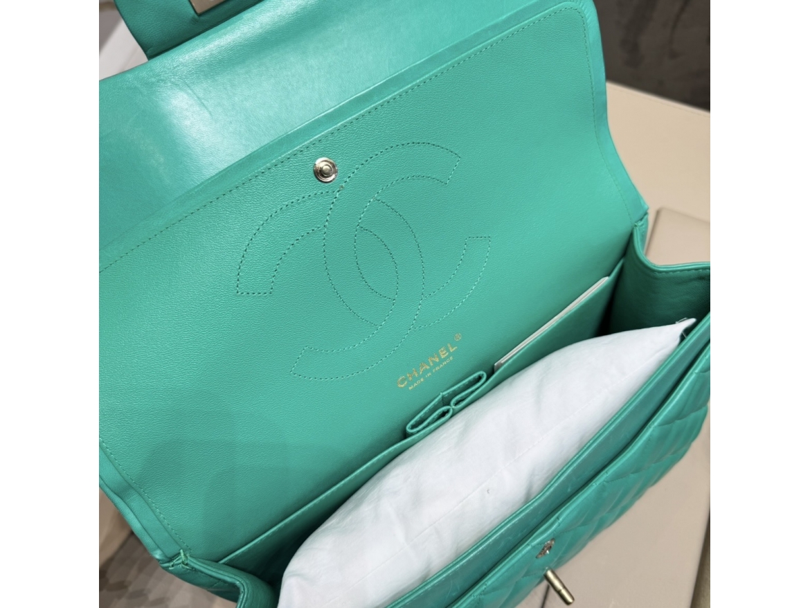 Chanel Jumbo Verde Prato