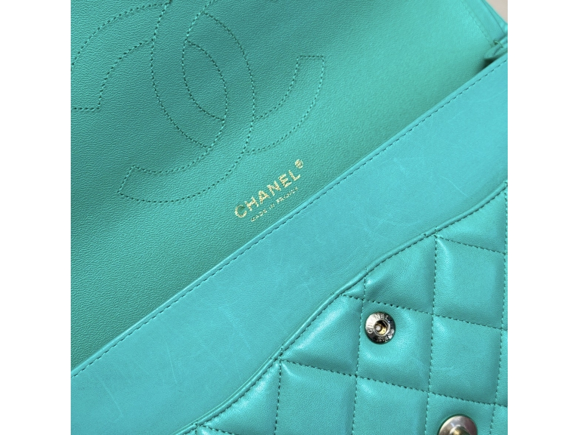 Chanel Jumbo Verde Prato