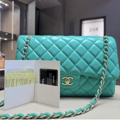 Chanel Jumbo Verde Prato