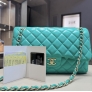 Chanel Jumbo Verde Prato