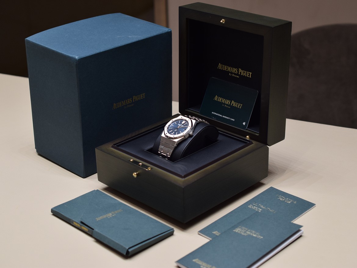 16202ST Jumbo Blue Dial  50° anniversario New Full Set