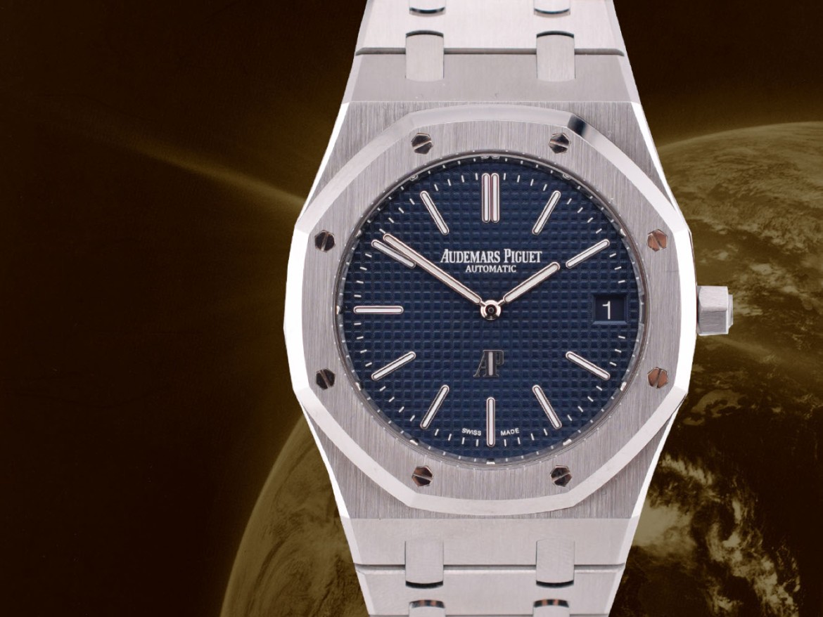 16202ST Jumbo Blue Dial  50° anniversario New Full Set