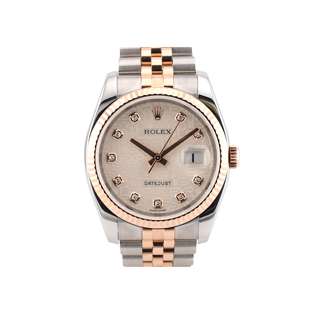 116231 Steel & Rose Gold With Jubilee Diamonds Dial - Full Set 36mm
