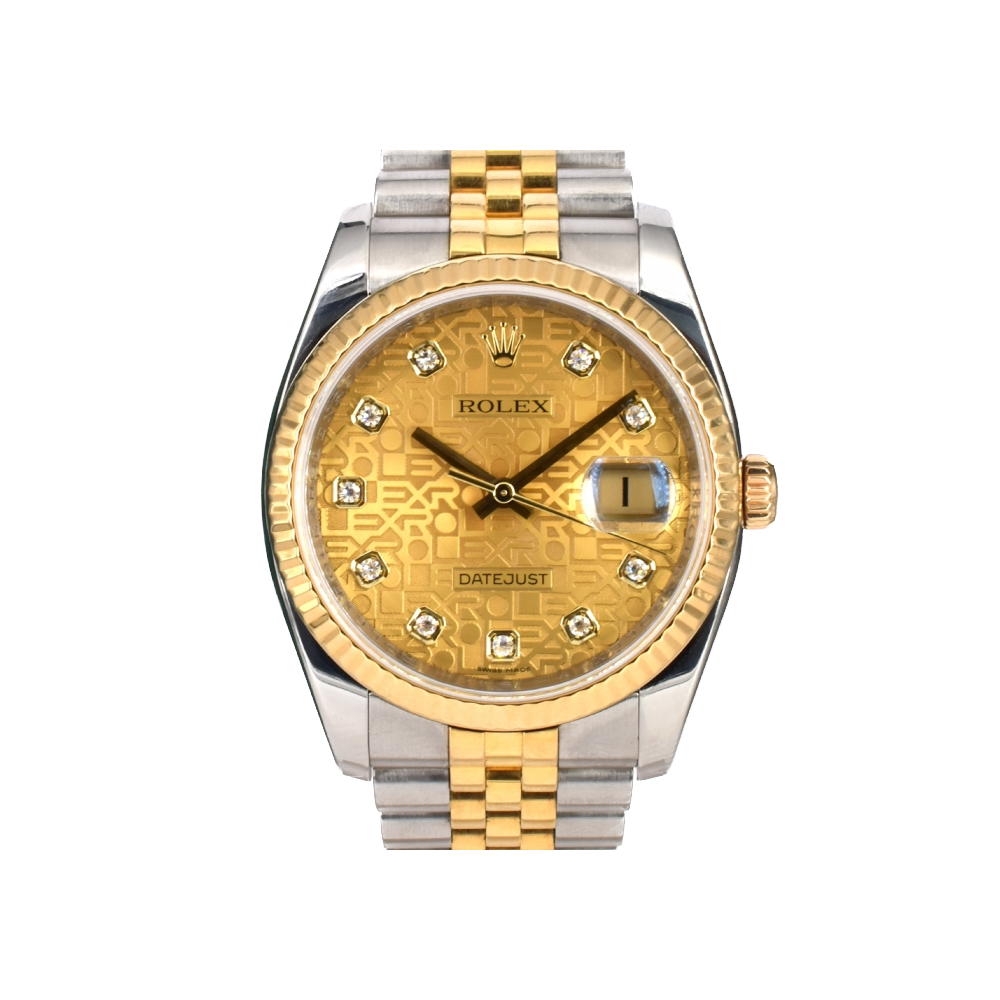 116233 Gold Jubilee Dial With Big Diamonds - Full Set 36mm