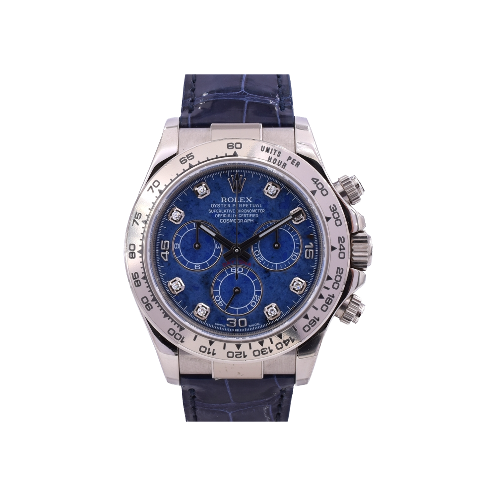 116519 New/Nos Stickers white gold sodalite diamonds dial - ITA