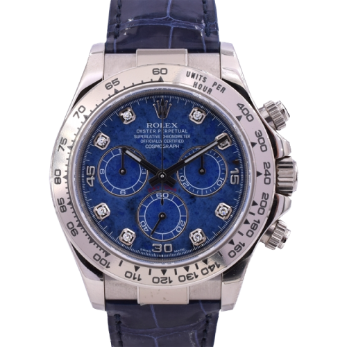 116519 New/Nos Stickers white gold sodalite diamonds dial - ITA