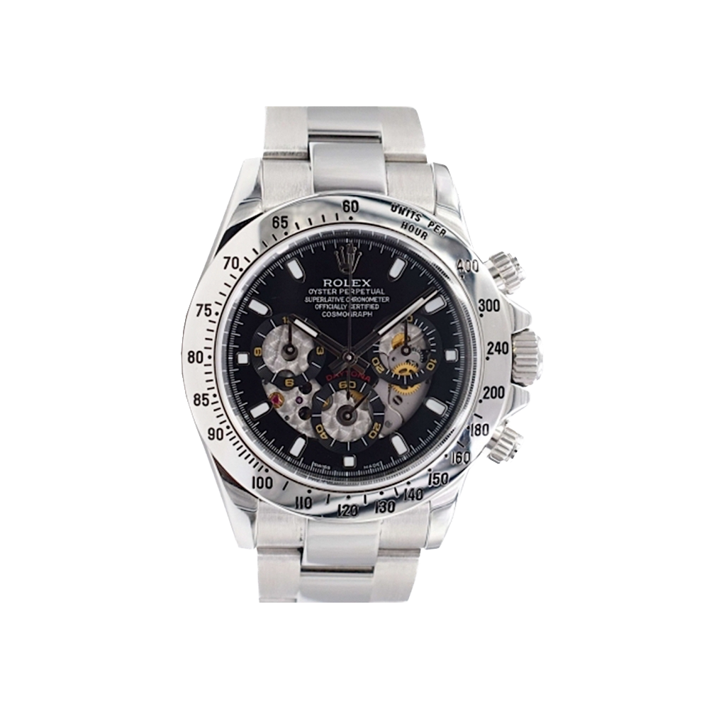 116520 Black Skeleton Dial - Full set