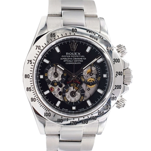 116520 Black Skeleton Dial - Full set