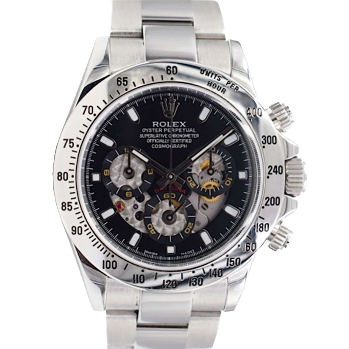 116520 Black Skeleton Dial - Full set