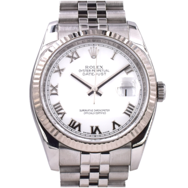 116234 White Roman Dial - Full Set 36mm