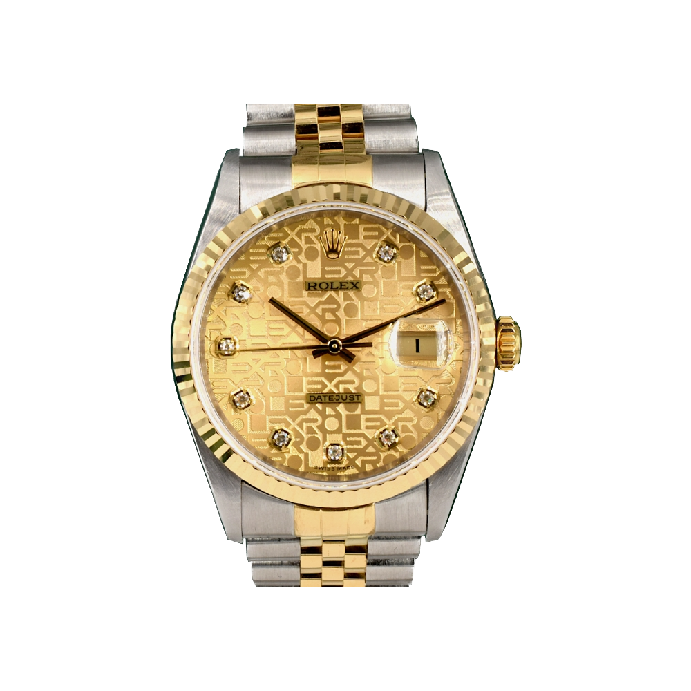 16233 Gold Jubilee Dial With Big Diamonds - Full Set 36mm