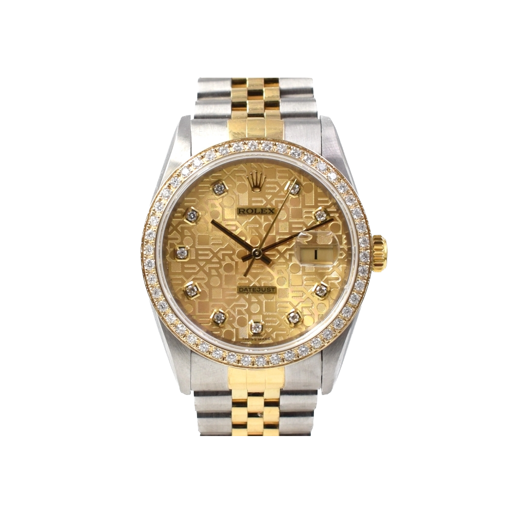 16233 Gold Jubilee Dial With Diamonds - After Diamonds Bezel