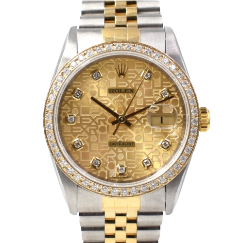 16233 Gold Jubilee Dial With Diamonds - After Diamonds Bezel