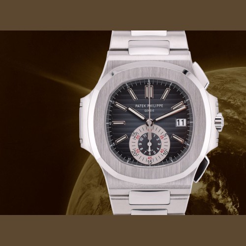 5980/1A  Blue dial - Punzone di Ginevra  Full Set - Like New