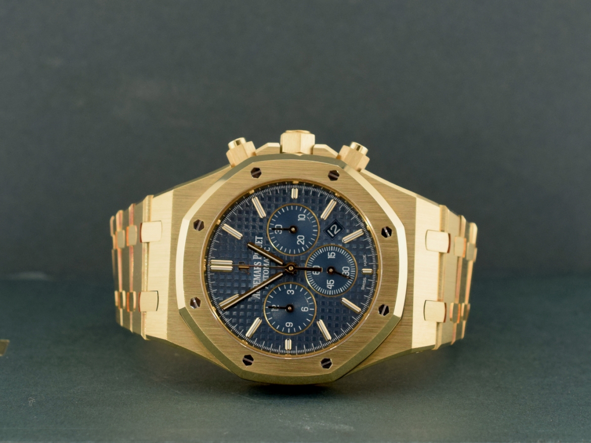Chronograph Yellow Gold Blue dial Full Set - Boutique Edition VERY RARE
