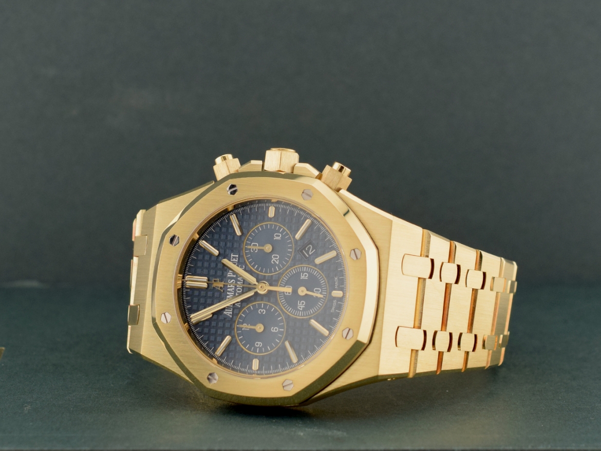 Chronograph Yellow Gold Blue dial Full Set - Boutique Edition VERY RARE