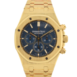 Chronograph Yellow Gold Blue dial Full Set - Boutique Edition VERY RARE