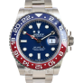 126719BLRO New Stickers 2021 - White Gold & Blue Dial