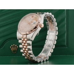 Stainless Steel - Rose Gold Jubilee Diamond Dial