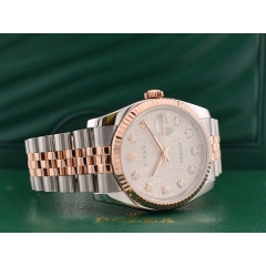 116231 Steel & Rose Gold With Jubilee Diamonds Dial - Full Set 36mm 2010