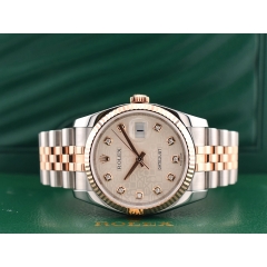 116231 Steel & Rose Gold With Jubilee Diamonds Dial - Full Set 36mm 2010