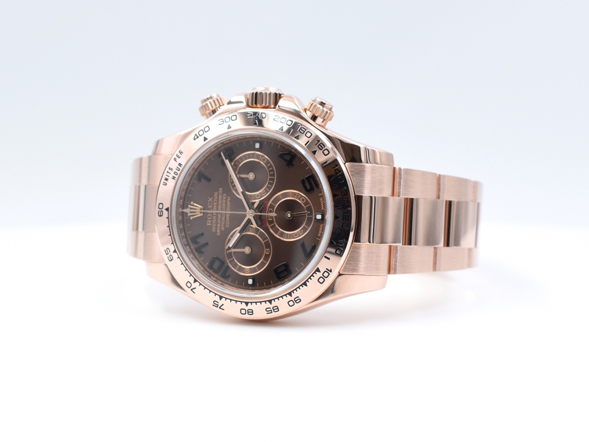 116505 Rose Gold Chocolate Arabic Dial