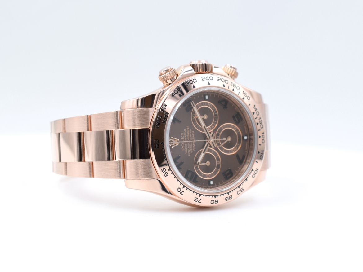 116505 Rose Gold Chocolate Arabic Dial