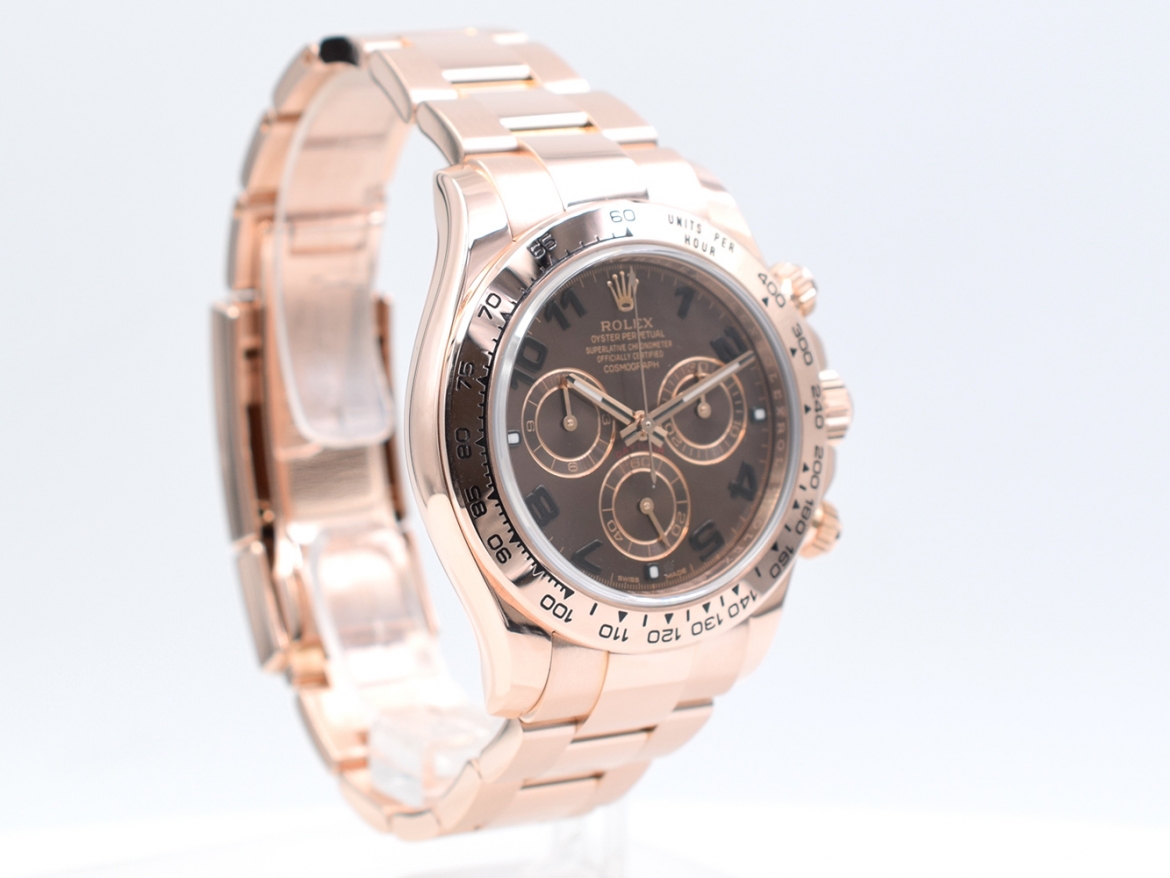 116505 Rose Gold Chocolate Arabic Dial
